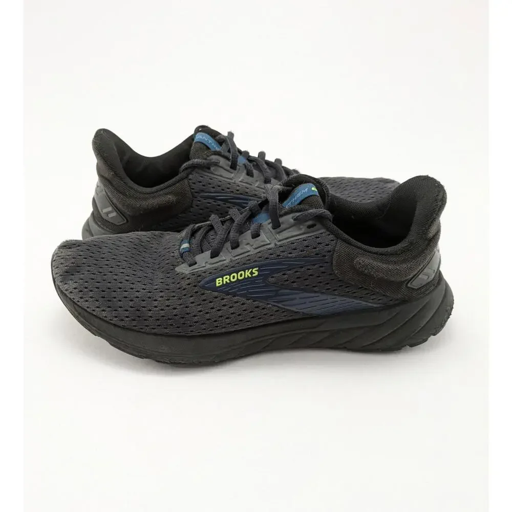 Mens Brooks Anthem 6 Ebony Black Comfort‎ Running Shoes 1104141D006 Size 8